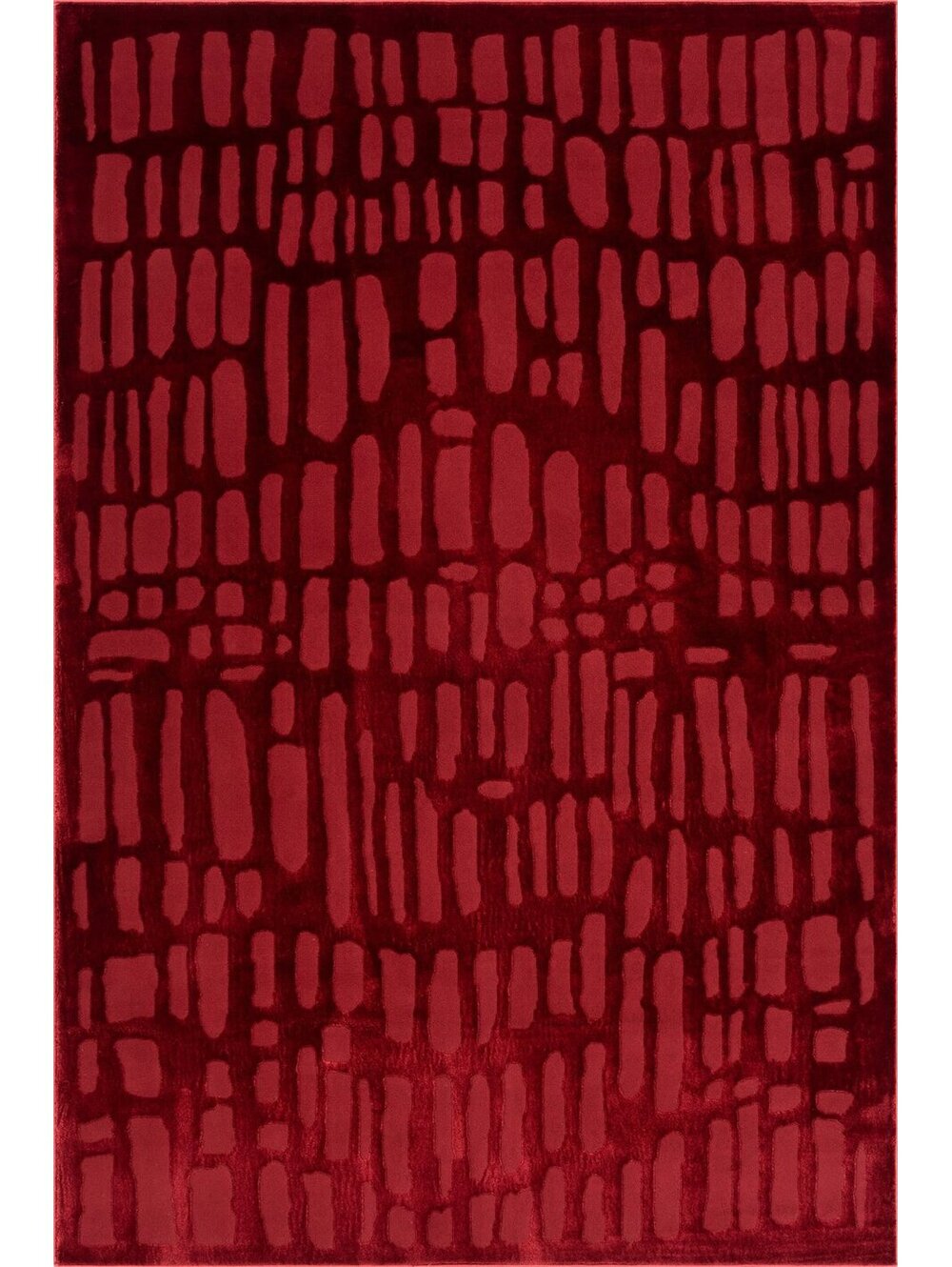 Rugs USA Summit Plush Textured Washable Rug | Red Rug Size 7'6"x9'8"